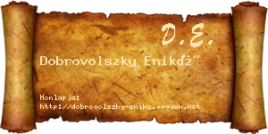 Dobrovolszky Enikő névjegykártya